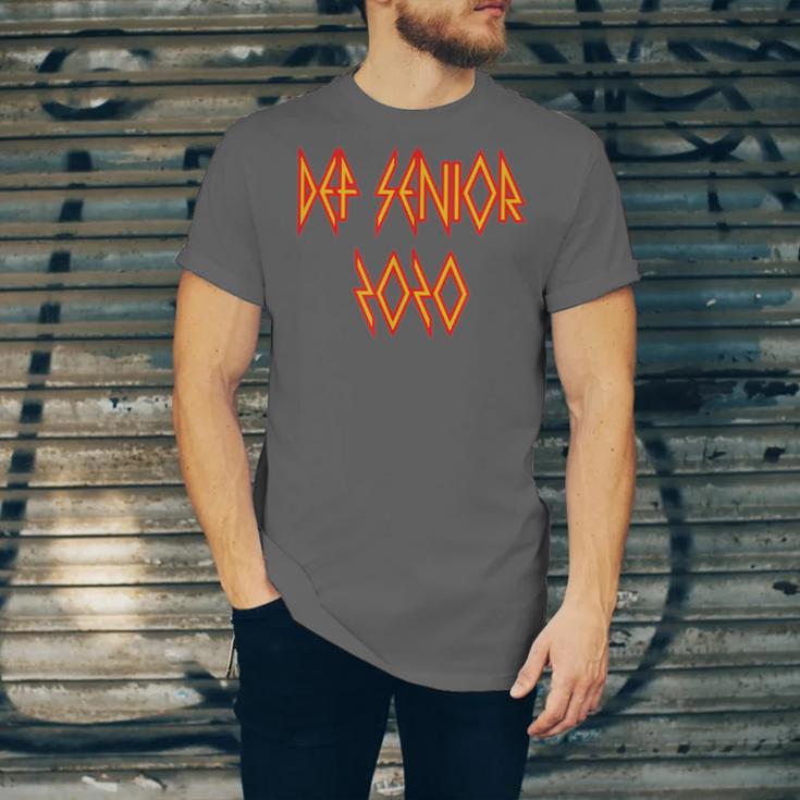 Class Of 2020 Senior 80s And 90s Rock Style Graduation Unisex Jersey T-Shirt