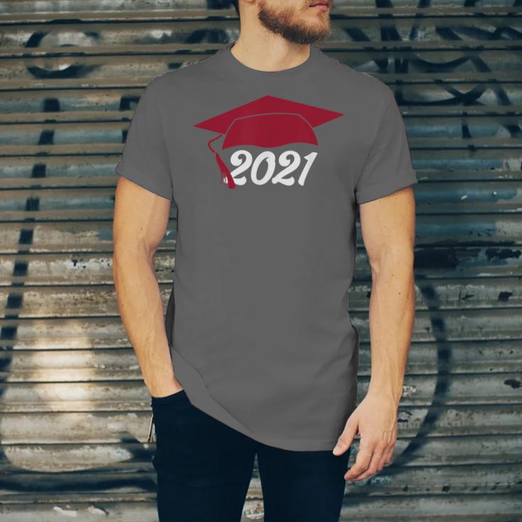 Class Of 2021 Burgundy Regalia Graduation Unisex Jersey T-Shirt