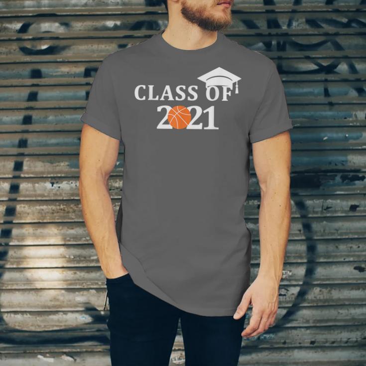 Class Of 2021 Graduation Him Her Basketball Pullover Unisex Jersey T-Shirt