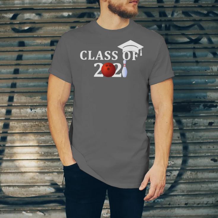 Class Of 2021 Graduation For Him Her Bowling Unisex Jersey T-Shirt