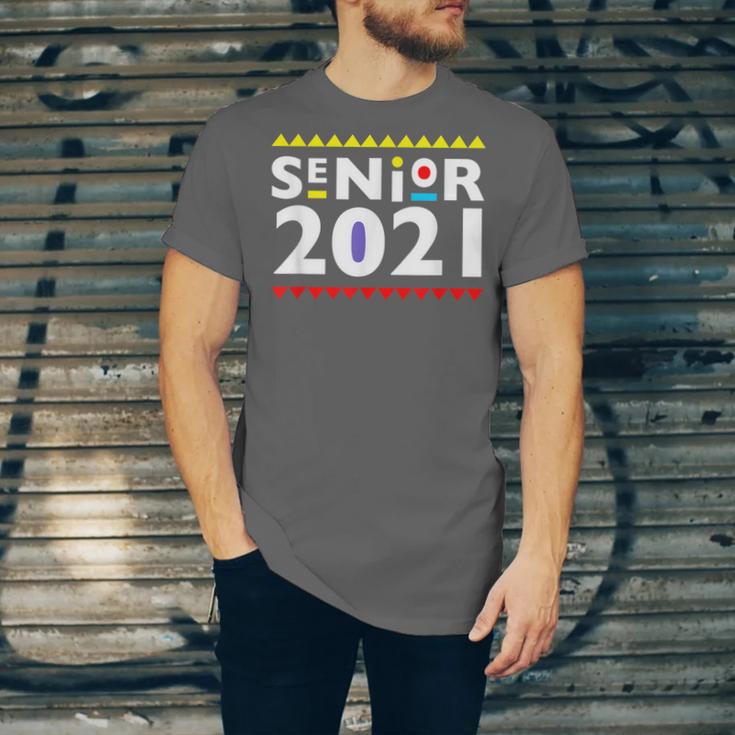 Class Of 2021 Senior Year 90's TV Style Graduation For Grad Unisex Jersey T-Shirt