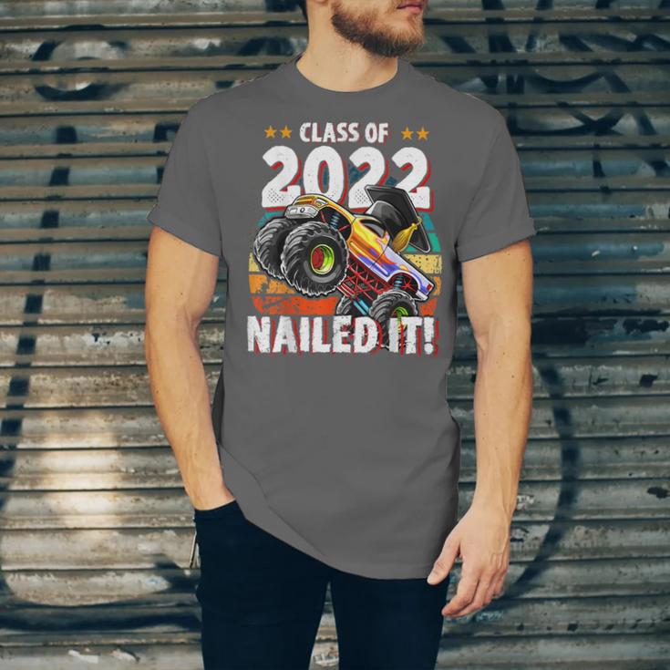 Class Of 2022 Monster Truck Graduation Cap Retro Sunset Boy Unisex Jersey T-Shirt