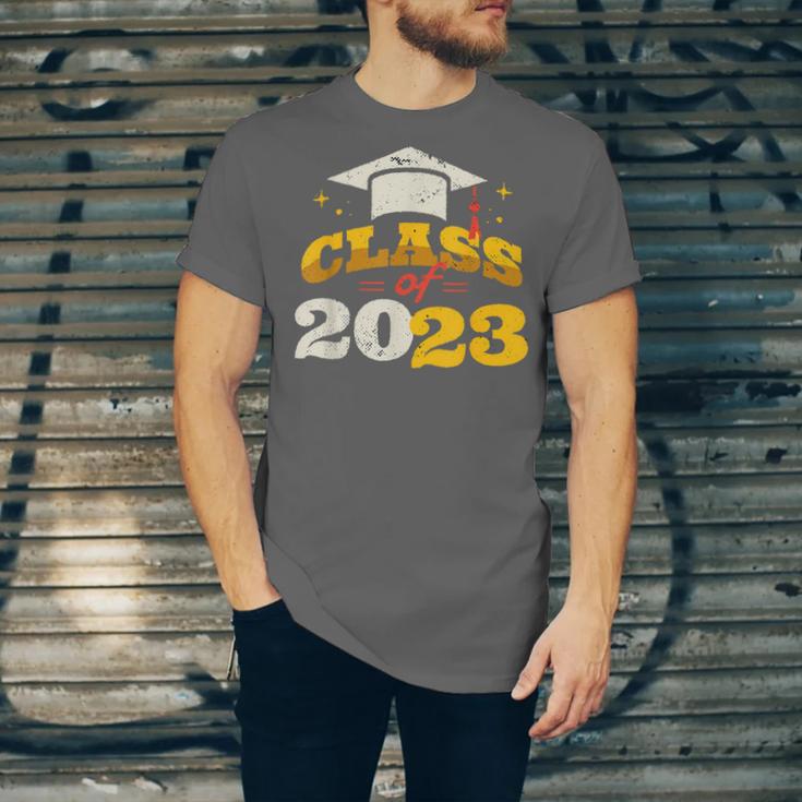 Class Of 2023 School Graduation Vintage Retro Class Of 2023 Unisex Jersey T-Shirt