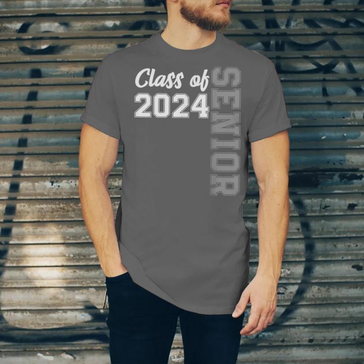Class Of 2024 Senior 24 Shirt High School Graduation Party Unisex Jersey T-Shirt