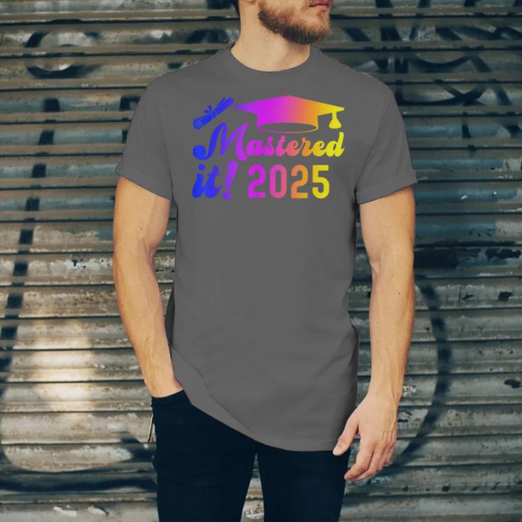 Class Of 2025 Mastered It College Masters Degree Graduation Unisex Jersey T-Shirt