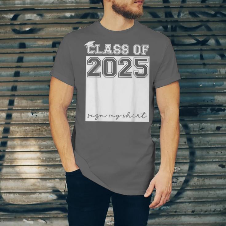 Class Of 2025 Sign My Shirt Senior 2025 Graduation Unisex Jersey T-Shirt