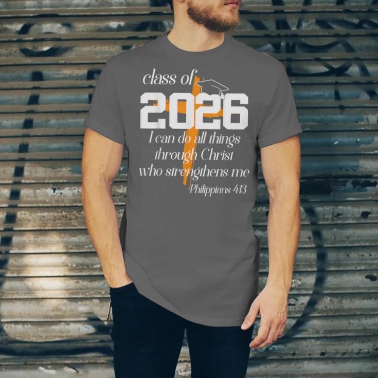 Class Of 2026 Christian Graduation Senior Graduate Unisex Jersey T-Shirt