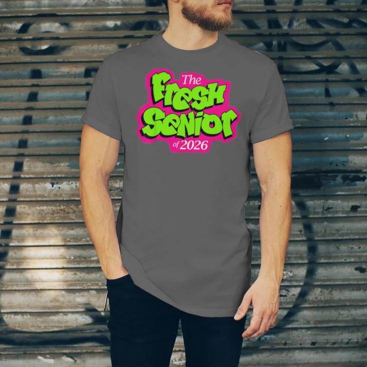 Class Of 2026 Fresh Senior 90s TV Style Retro Graduation Unisex Jersey T-Shirt