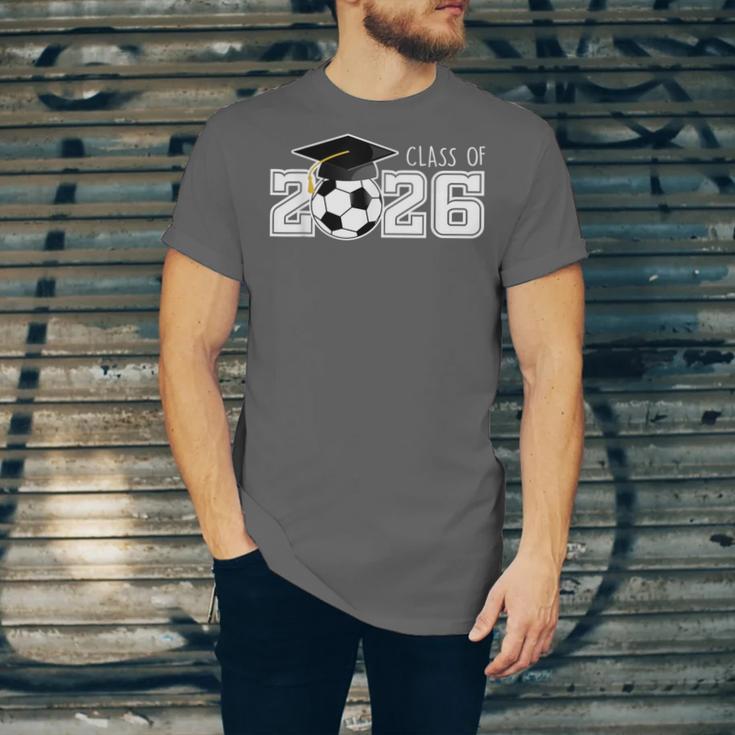 Class Of 2026 Senior 2026 Soccer High School Graduation Unisex Jersey T-Shirt