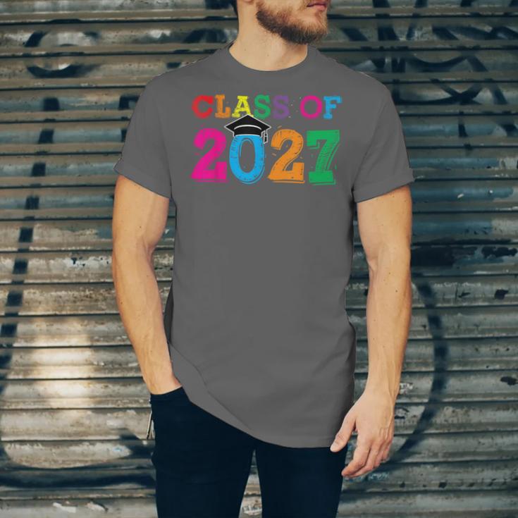 Class Of 2027 Shirt For Boys And Girls Fun 2027 Graduation Unisex Jersey T-Shirt