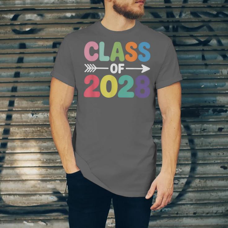 Class Of 2028 Colorful Graduation Unisex Jersey T-Shirt