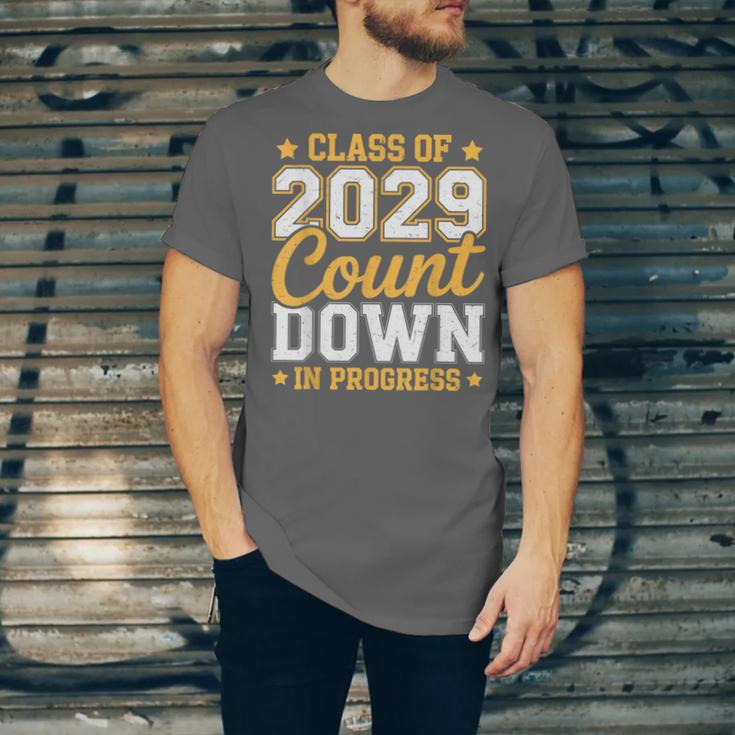 Class Of 2029 Count Down Fun First Day 8th Grade Graduation Unisex Jersey T-Shirt
