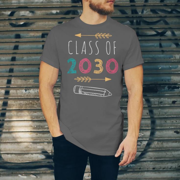 Class Of 2030 Grow With Me 2nd Grade Graduation Unisex Jersey T-Shirt