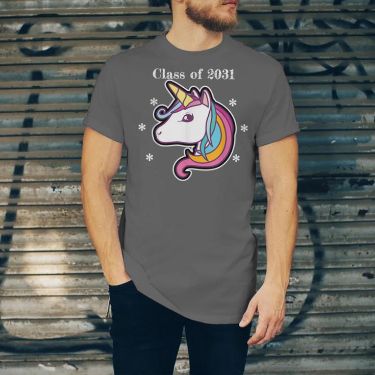 Class Of 2031 Graduation Year UnicornShirt Unisex Jersey T-Shirt
