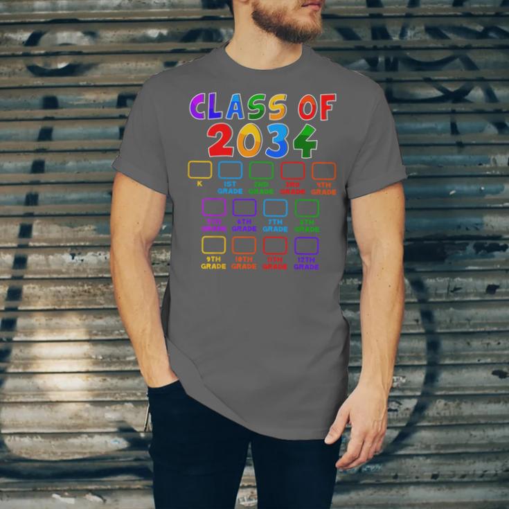 Class Of 2034 Grow With Me Graduation First Day Of School Unisex Jersey T-Shirt