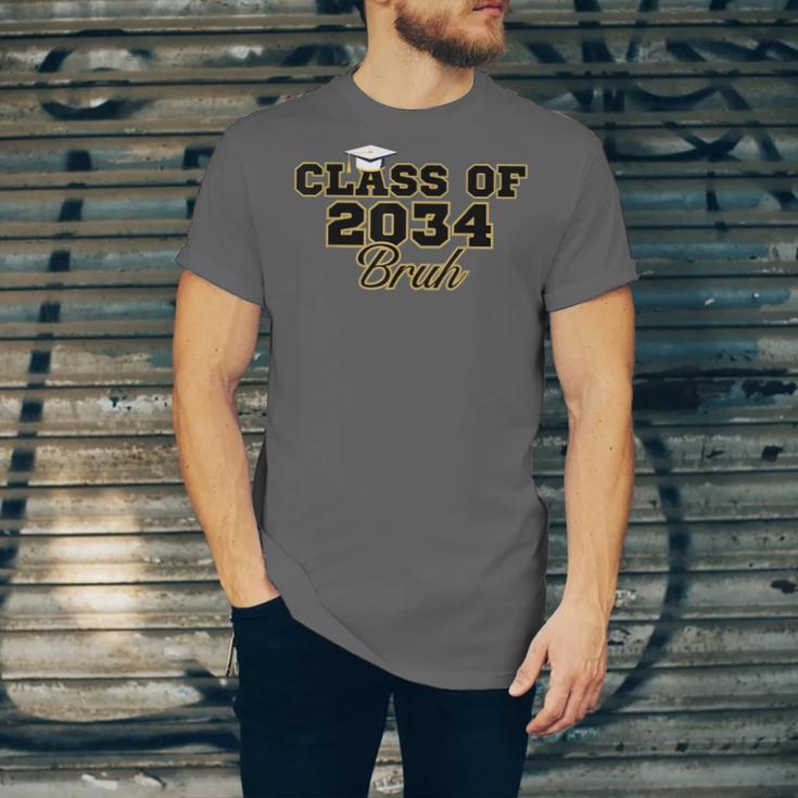 Class Of 2034 Senior 2034 Graduation Bruh Unisex Jersey T-Shirt