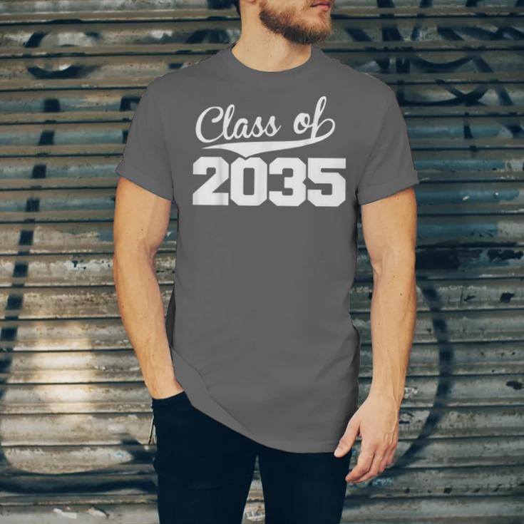 Class Of 2035 Kid To Adult Future Years Graduation Keepsake Unisex Jersey T-Shirt