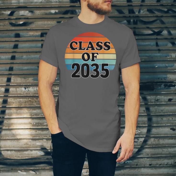 Class Of 2035 Senior Graduate Retro Graduation Unisex Jersey T-Shirt