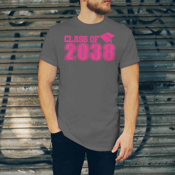Class Of 2038 Pink Girls Growing Up School Memory Graduation Unisex Jersey T-Shirt