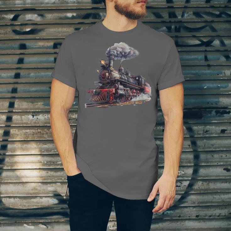 Classic Steam Train Enthusiasts Nostalgia For Train Lovers Unisex Jersey T-Shirt