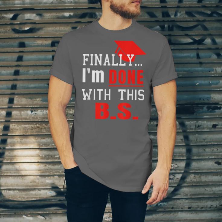 College GraduationShirt Senior Finally Done Unisex Jersey T-Shirt