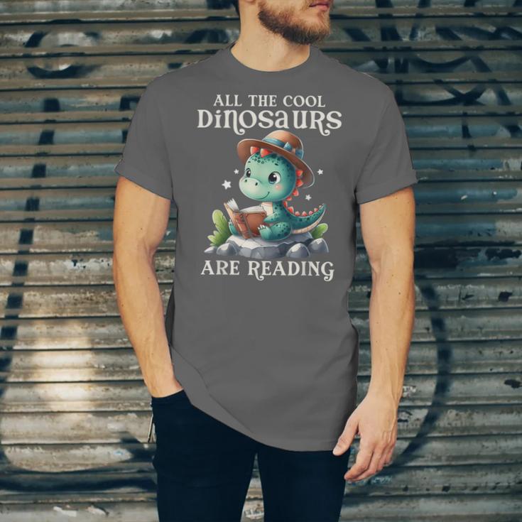 All The Cool Dinosaurs Are Reading Book Reader T-Rex Kawaii Unisex Jersey T-Shirt All The Cool Dinosaurs Are Reading Book Reader T-Rex Kawaii Unisex Jersey T-Shirt