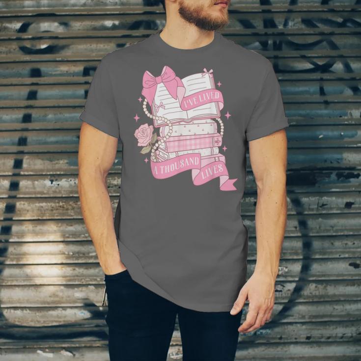 Coquette Reading Book Lover Pink Bow Bookish Mom & Daughter Unisex Jersey T-Shirt Coquette Reading Book Lover Pink Bow Bookish Mom & Daughter Unisex Jersey T-Shirt