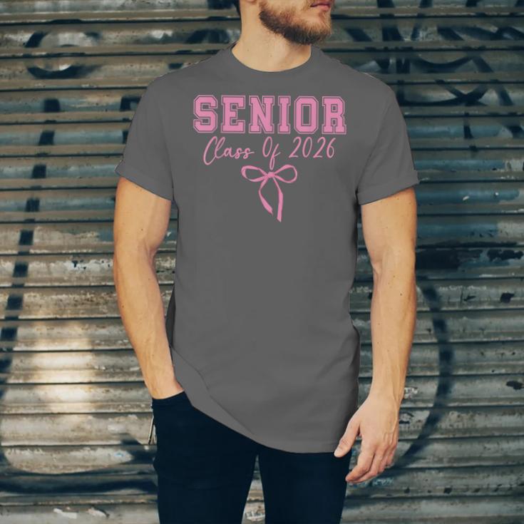 Coquette Senior 2026 Class Of 2026 Pink Bow Graduation 2026 Unisex Jersey T-Shirt