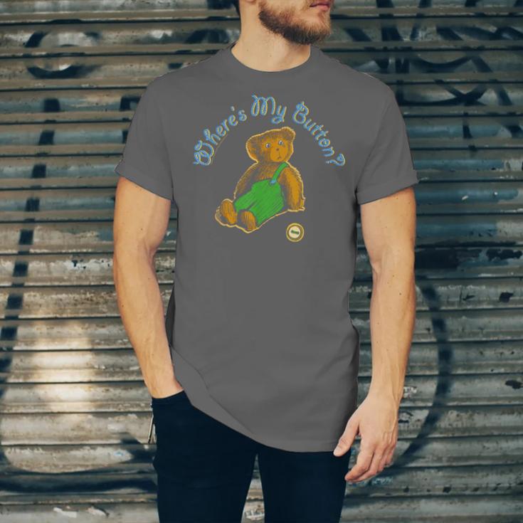 Corduroy Where's My Button Teddy Bear Retro Children's Book Unisex Jersey T-Shirt