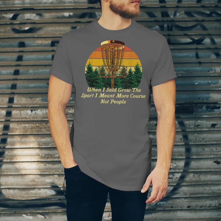 More Course Not People Disc Golf Introvert Golfer Antisocial Unisex Jersey T-Shirt