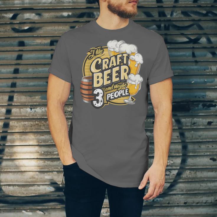 Craft Beer Lover Introverted & Hoppy Unisex Jersey T-Shirt