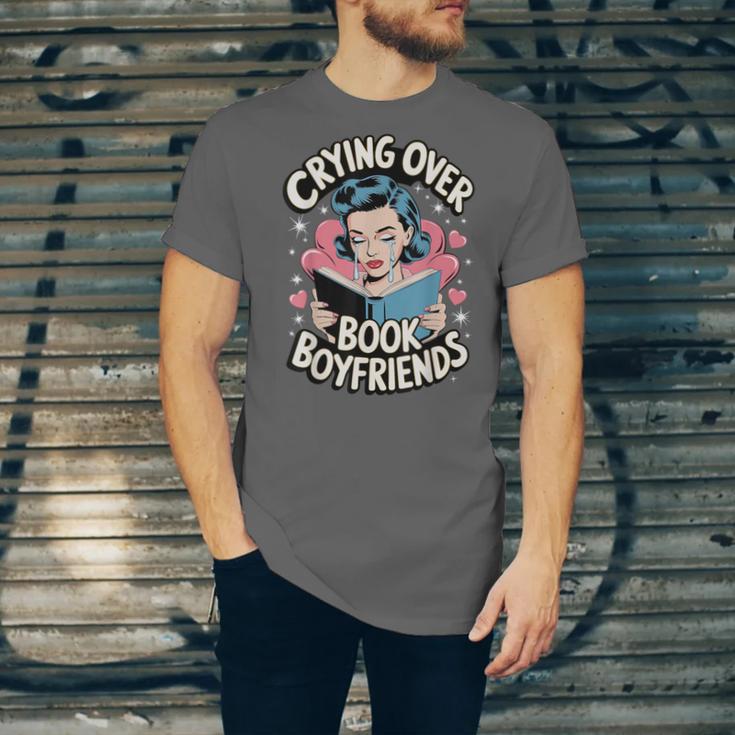 Crying Over Book Boyfriends Unisex Jersey T-Shirt Crying Over Book Boyfriends Unisex Jersey T-Shirt