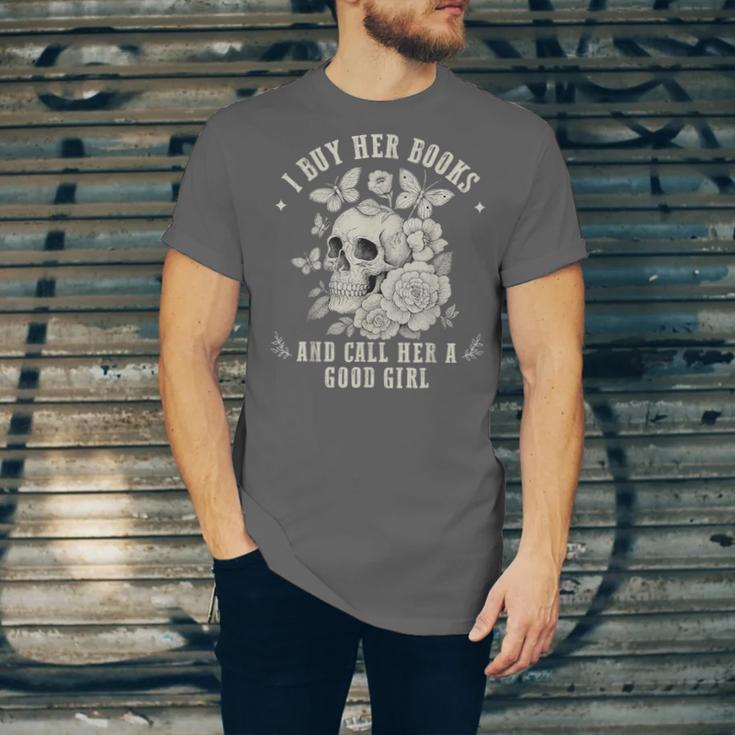 Cute I Buy Her Books And Call Her A Good Girl Book Lover Unisex Jersey T-Shirt Cute I Buy Her Books And Call Her A Good Girl Book Lover Unisex Jersey T-Shirt