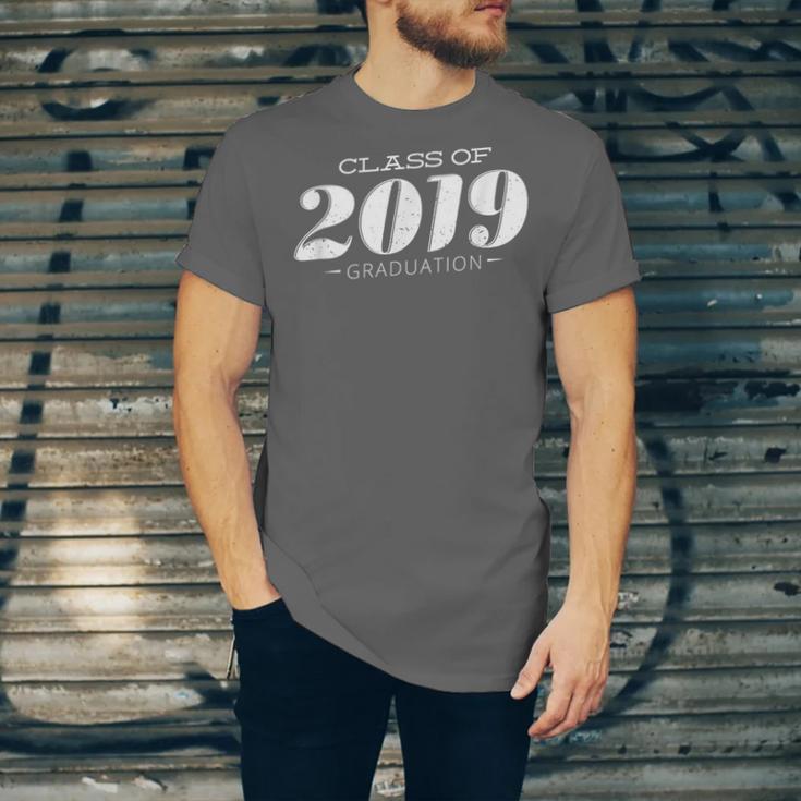 Cute Class Of 2019 Distressed Senior Graduation 2019 Unisex Jersey T-Shirt