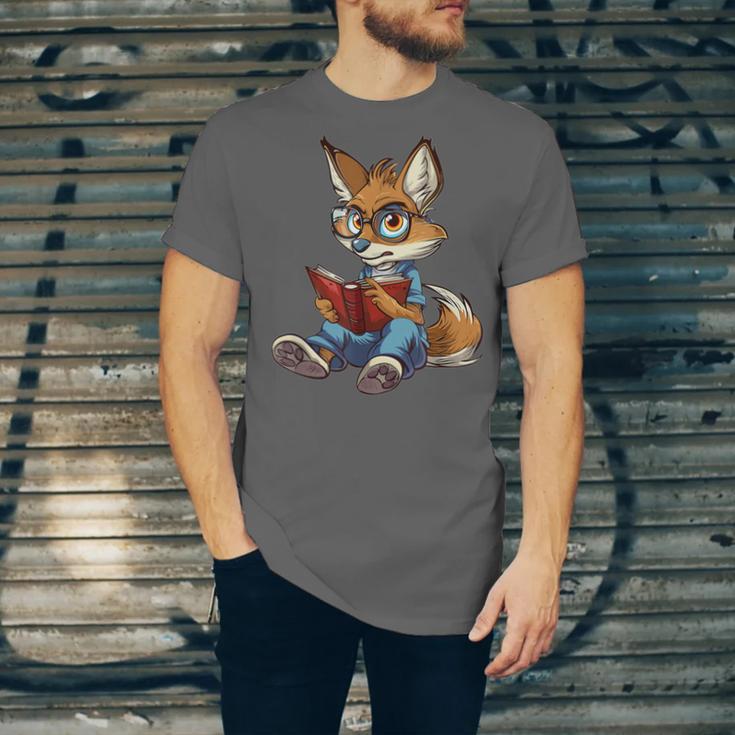 Cute Coyote With Book I Kids Coyote Unisex Jersey T-Shirt
