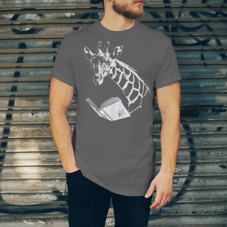 Cute Giraffe Wear Glasses Reading Book Librarian Bookworm Unisex Jersey T-Shirt Cute Giraffe Wear Glasses Reading Book Librarian Bookworm Unisex Jersey T-Shirt