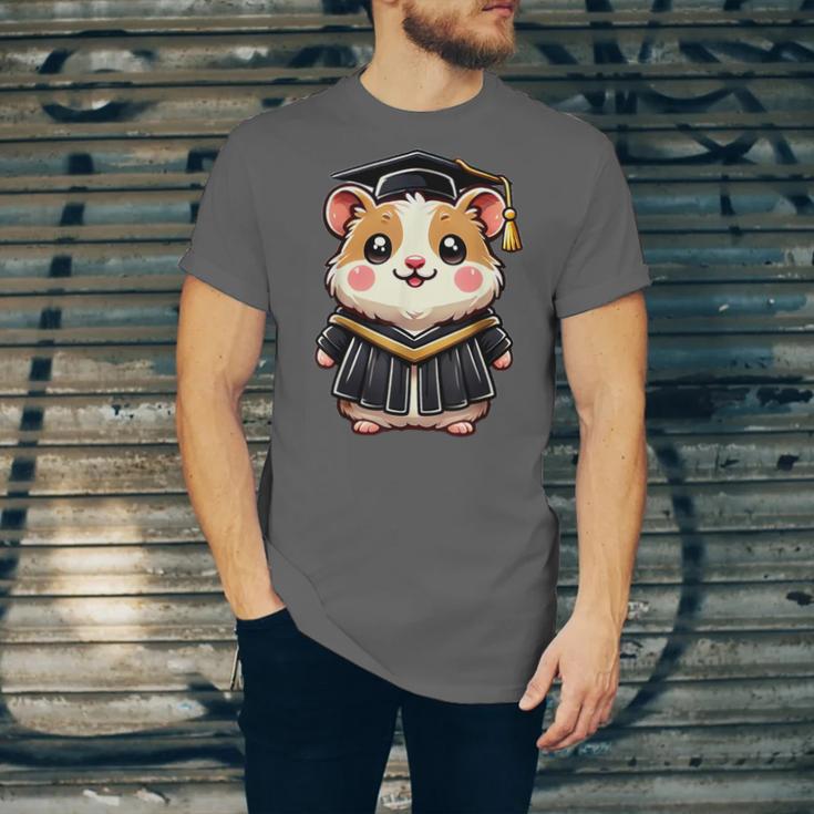 Cute Hamster Graduation Unisex Jersey T-Shirt