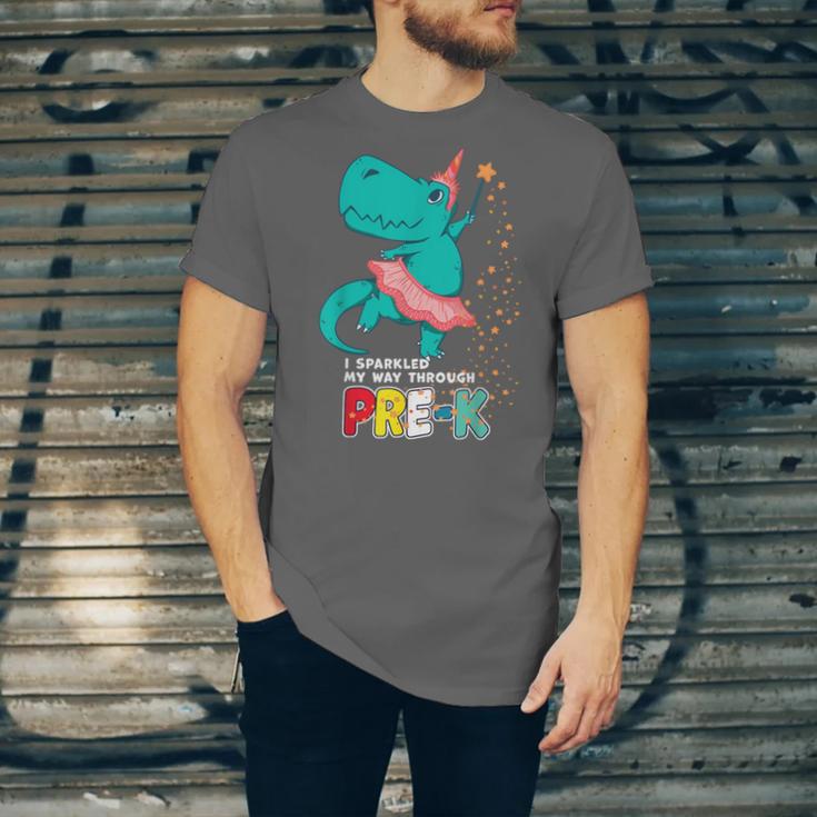Cute Magical Ballerina Dino Unicorn Pre-K Graduation Unisex Jersey T-Shirt