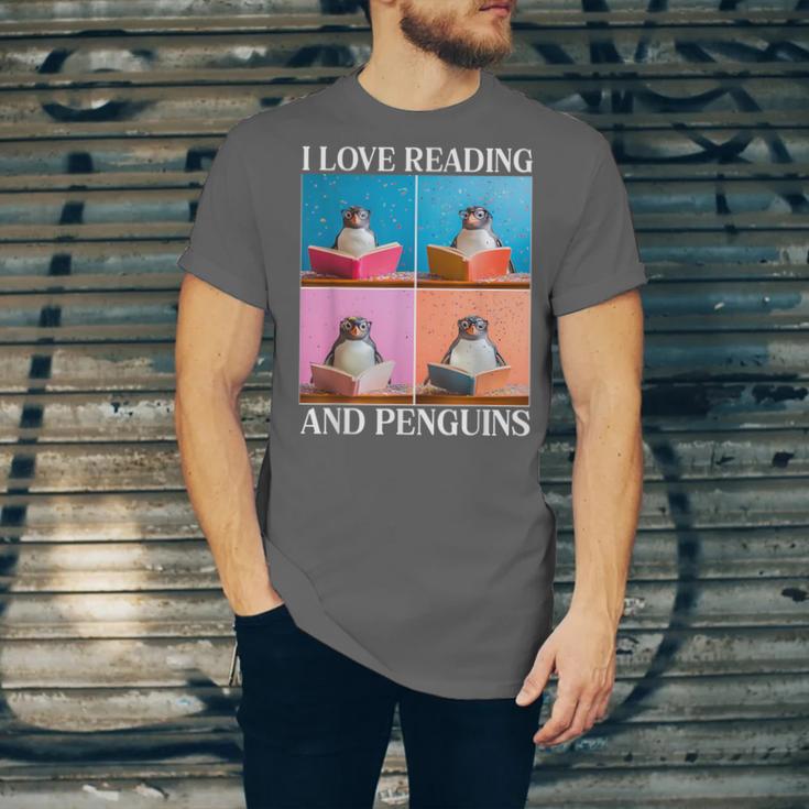 Cute Penguin Reading Book School Librarian Teacher Student Unisex Jersey T-Shirt