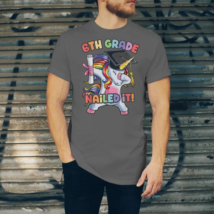 Dabbing 6th Grade Unicorn Graduation Class Of 2020 Nailed It Unisex Jersey T-Shirt