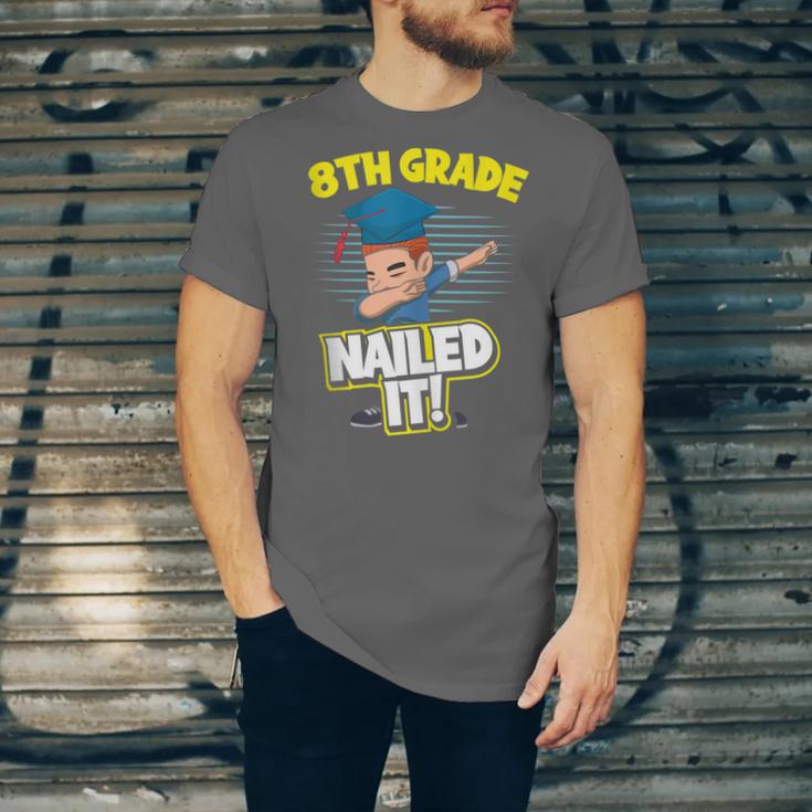 Dabbing Graduation Boy 8th Grade Class Of 2021 Unisex Jersey T-Shirt