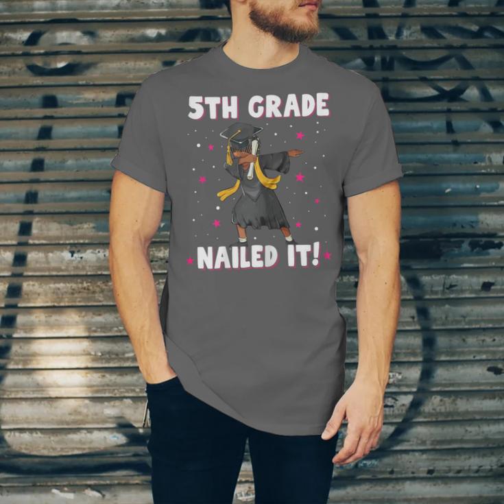 Dabbing Graduation Class Of 2025 Girls 5th Grade Nailed It Unisex Jersey T-Shirt