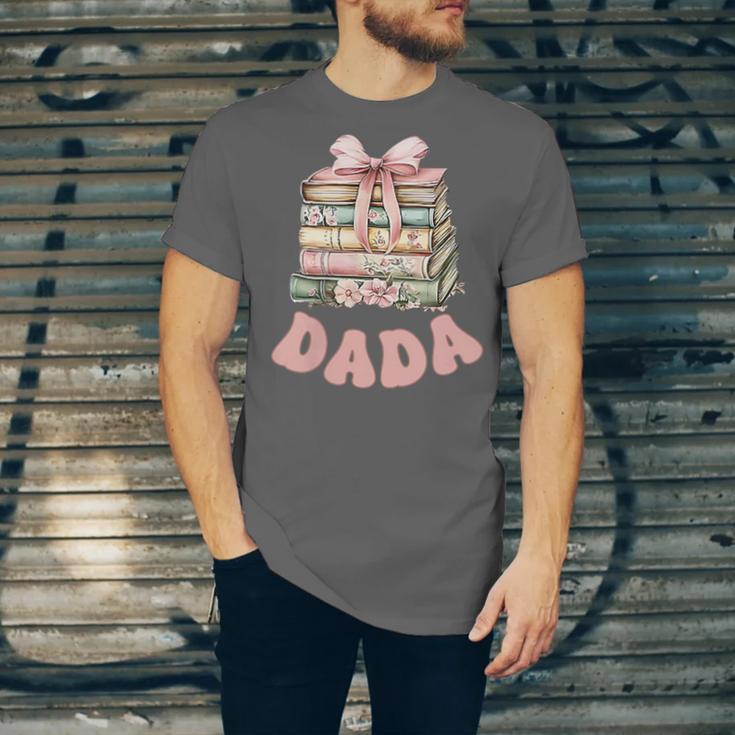 Dada Book First Chapter Birthday Family Matching Party Unisex Jersey T-Shirt
