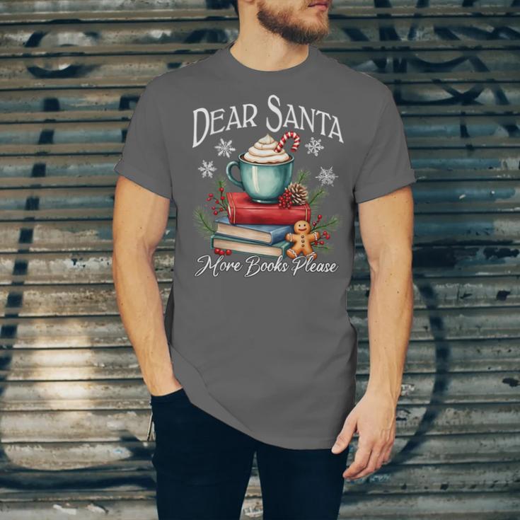 Dear Santa More Book Please Christmas Book Librarian Unisex Jersey T-Shirt