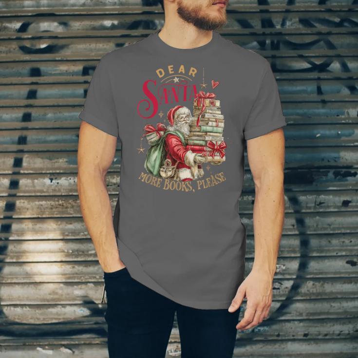 Dear Santa More Books Please Christmas Unisex Jersey T-Shirt
