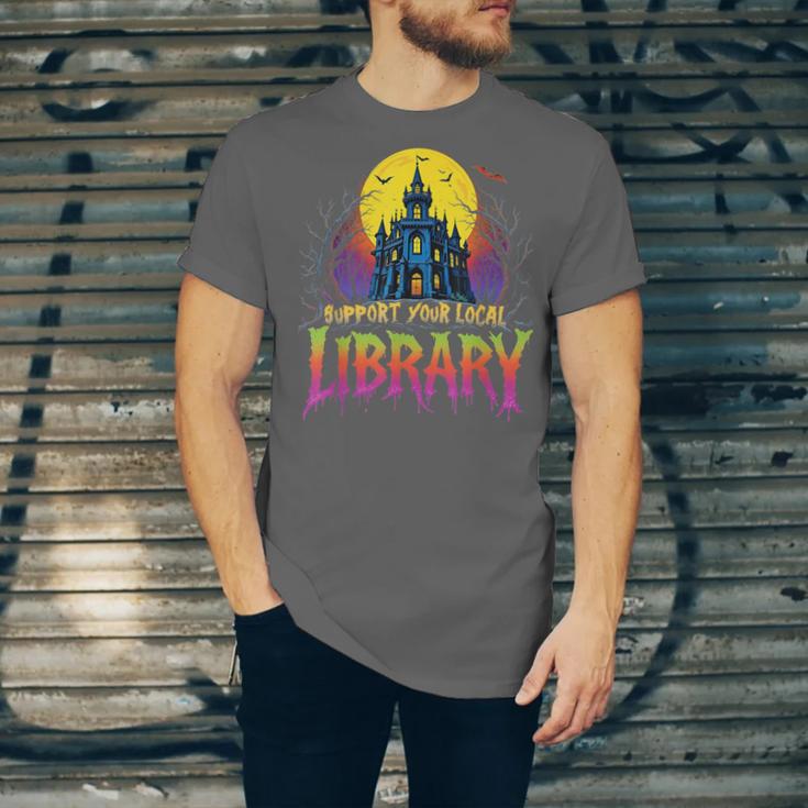 Death Gothic Support Your Local Library Lovers Book Unisex Jersey T-Shirt Death Gothic Support Your Local Library Lovers Book Unisex Jersey T-Shirt
