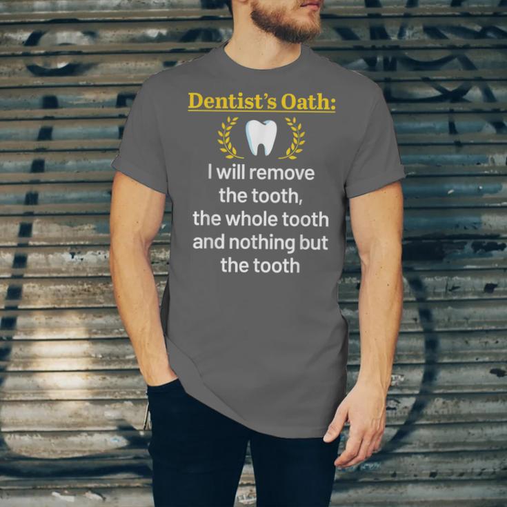 Dentist Dental School Graduation Tooth Oath Dentistry Unisex Jersey T-Shirt