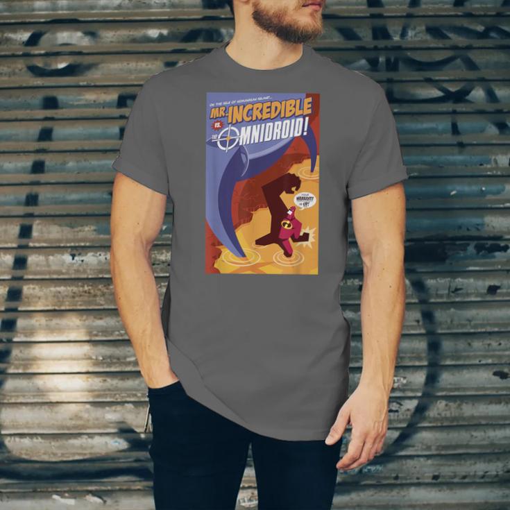 Disney Pixar The Incredibles Omnidroid Comic Book Cover Unisex Jersey T-Shirt Disney Pixar The Incredibles Omnidroid Comic Book Cover Unisex Jersey T-Shirt
