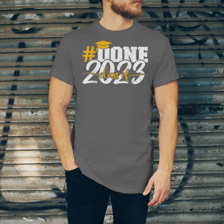 Done Class Of 2023 Graduation For Her Him Grad Seniors 2023 Unisex Jersey T-Shirt