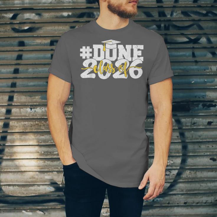 Done Class Of 2026 Graduation 2026 Senior Graduate School Unisex Jersey T-Shirt